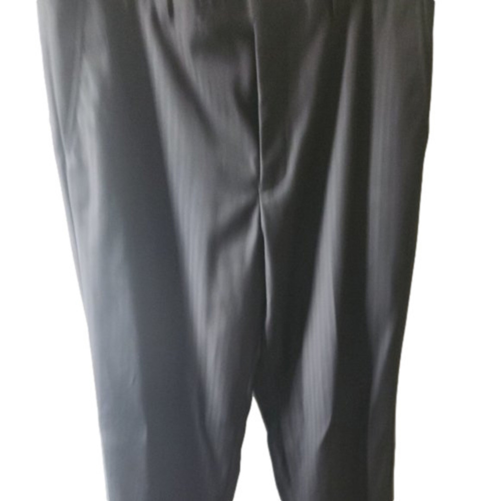 449. Men's INC Black Dress Pants Subtle Stripe Black on Black